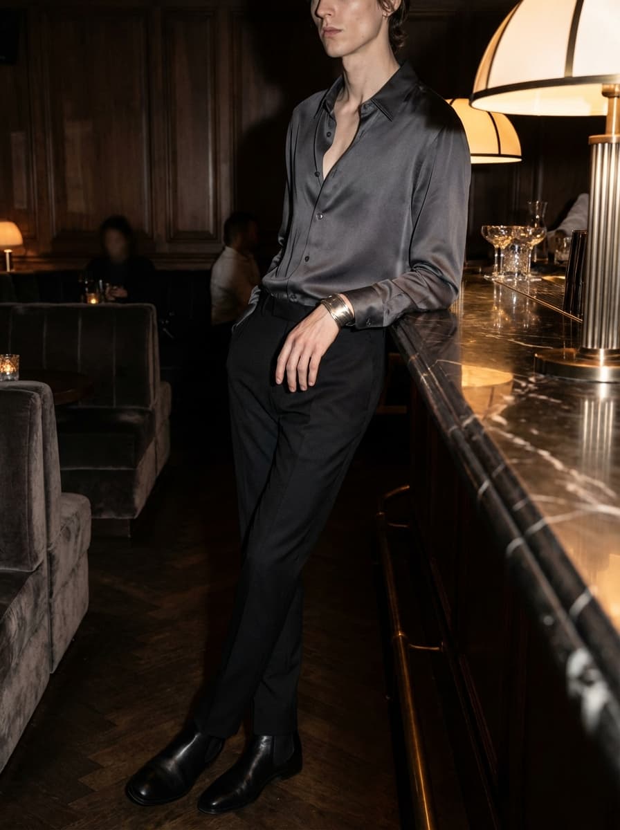 Going-out cocktail lounge outfit